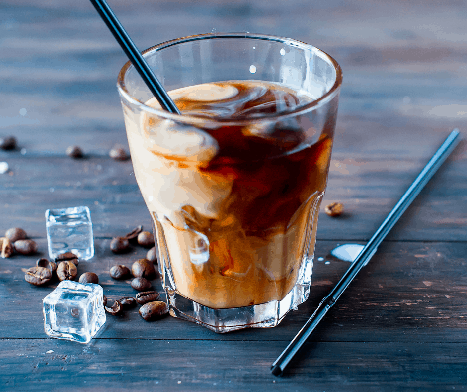 creamy iced coffee