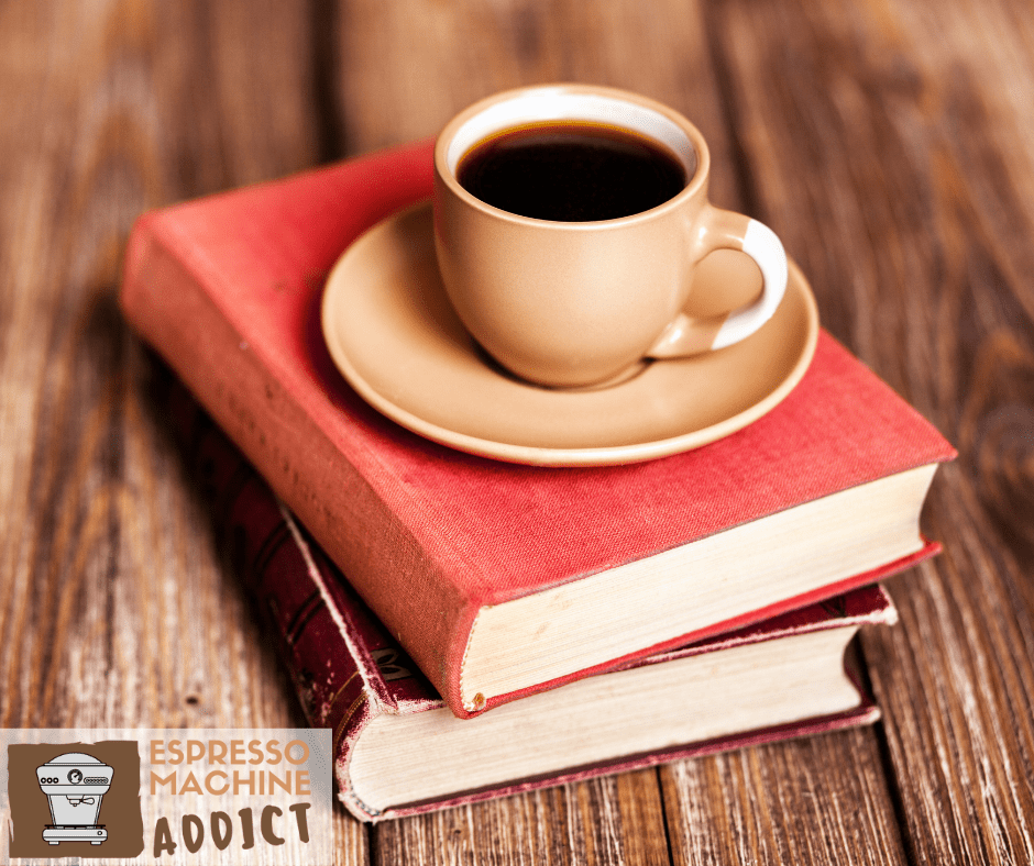 books with a cup of coffee