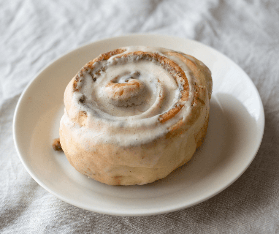 iced cinnamon roll