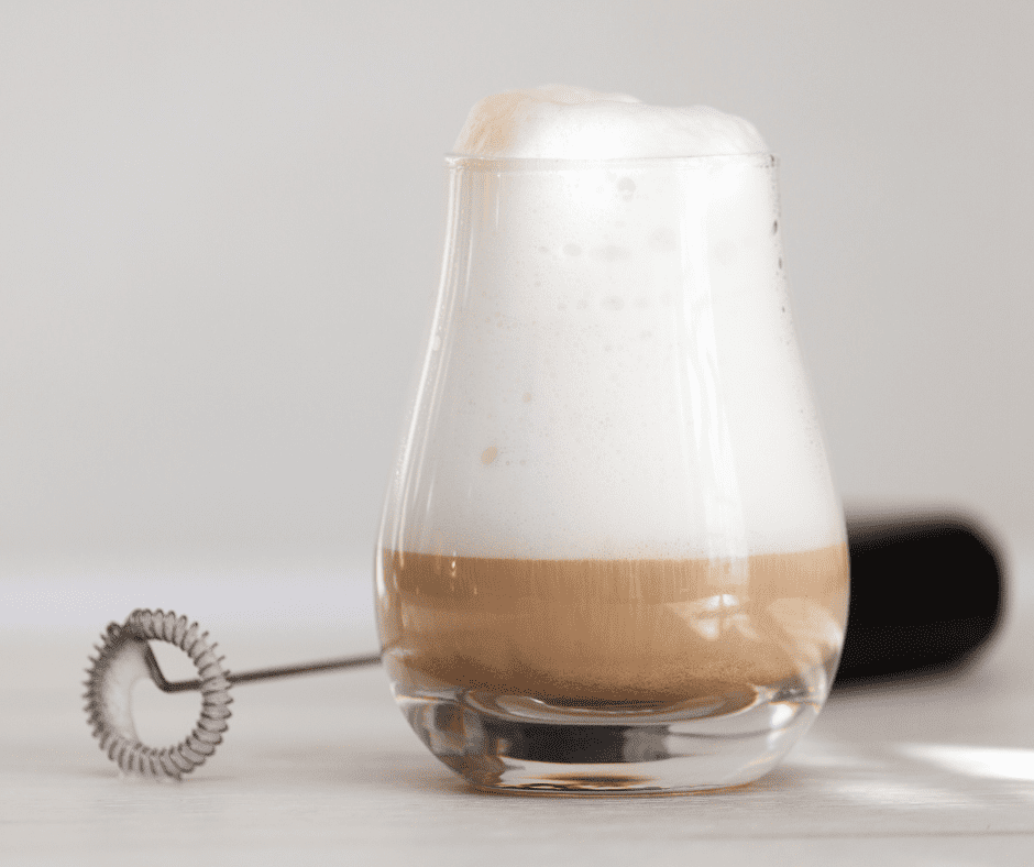 foamy milk espresso drink