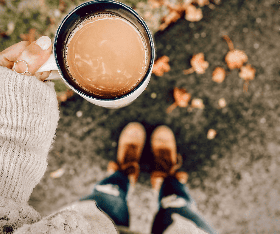 cold weather with a classic fall drink